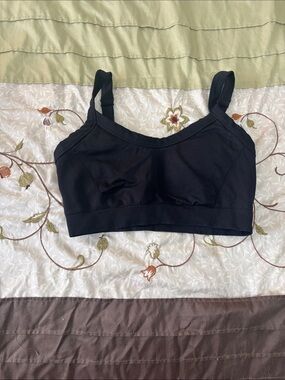 Old Navy Black Seamless Sports Bra with Wide Straps